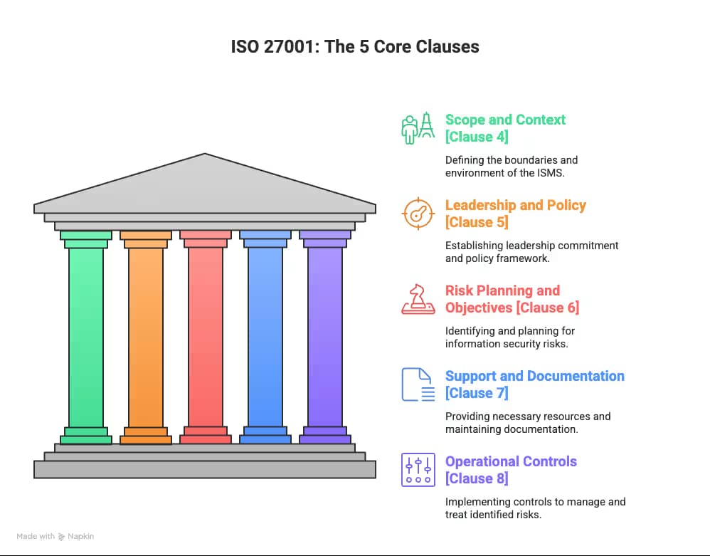ISO 27001- The 5 Core Clauses